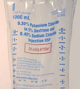 Potassium Chloride / Dextrose 5% / Sodium Chloride 0.45% 40 mEq / 1,000 mL IV Solution 1,000 mL