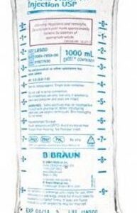Sterile Water for Injection, Preservative Free IV Solution 1,000 mL