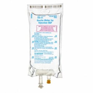 Sterile Water for Injection, Preservative Free IV Solution 250 mL