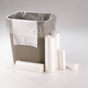 Trash Bag 60 gal. Natural HDPE 17 Mic. 38 X 60 Inch Star Seal Bottom Coreless Roll