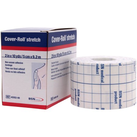 Dressing Retention Tape with Liner Cover-Roll Stretch White 2 Inch X 10 Yard Nonwoven Polyester NonSterile