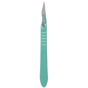 Scalpel Miltex No. 11 Stainless Steel / Plastic Classic Grip Handle Sterile Disposable