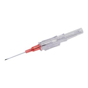 Peripheral IV Catheter Protectiv 20 Gauge 1 Inch FEP Polymer Straight Hub Non Blood Control Sliding Safety