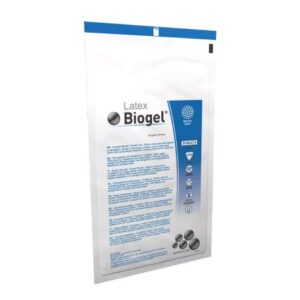 Surgical Glove Biogel M Size 7.5 Sterile Latex Standard Cuff Length Micro-Textured Straw Not Chemo Approved