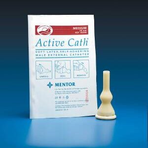 Male External Catheter Freedom Cath Self-Adhesive Strip Latex Small