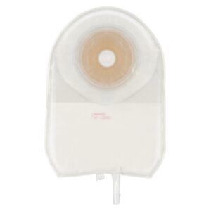 Urostomy Pouch ActiveLife One-Piece System 9 Inch Length Convex, Pre-Cut 1 Inch Stoma Drainable