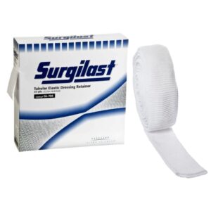 Elastic Net Retainer Dressing Surgilast Tubular Elastic 25 Yard Size 5-1/2 White Medium Head / Shoulder / Thigh NonSterile