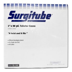 Tubular Retainer Dressing Surgitube Cotton 2 Inch X 50 Yard Size 5P White Head / Shoulder / Breast / Leg NonSterile