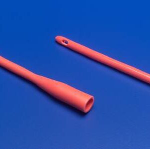 Urethral Catheter Dover Straight Tip Hydrophilic Coated Red Rubber 16 Fr. 12 Inch