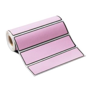 Blank Label Carstens Binder Labels Lavender 1-3/8 X 5-3/8 Inch