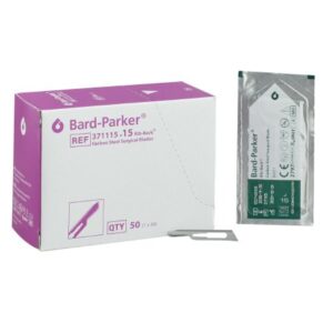 Surgical Blade Bard-Parker Rib-Back Carbon Steel No. 15 Sterile
