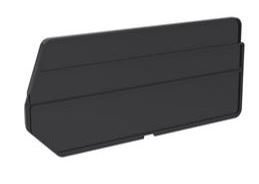 Bin Divider AkroBins 9 Inch Black Polypropylene