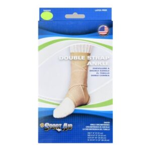 Ankle Support Sport Aid Medium Hook and Loop Strap Closure Foot