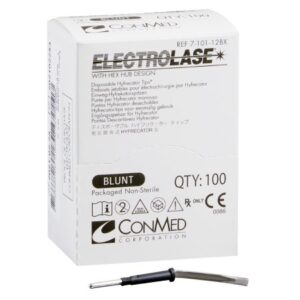 Blade Electrode Electrolase Stainless Steel NonSterile Blunt Blade Tip Disposable
