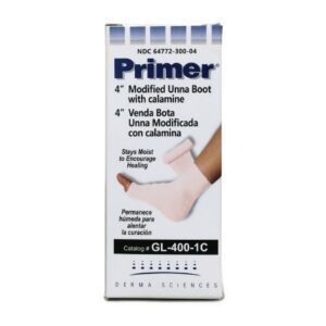 Unna Boot Primer Zinc Oxide / Calamine 4 Inch X 10 Yard