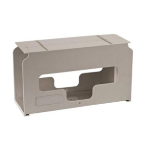 Glove Box Holder SharpSafetyIn-Room Horizontal or Vertical Mounted 1-Box Capacity Beige 4-1/2 X 6-3/4 X 12 Inch Plastic