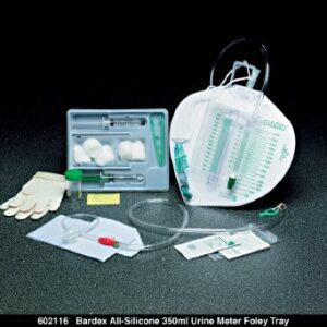 Indwelling Catheter Tray Bardex Foley 16 Fr. 5 cc Balloon Silicone