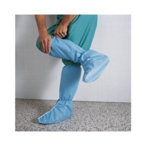 Boot Cover Hi Guard One Size Fits Most Knee High Nonskid Sole Blue NonSterile