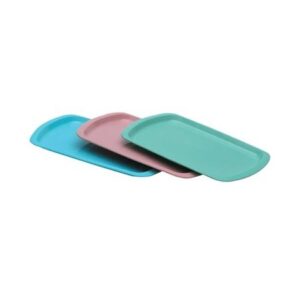 Service Tray Medegen 6 X 9 Inch Rose Polypropylene