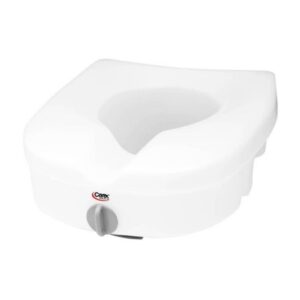 Raised Toilet Seat Carex E-Z Lock 5 Inch Height Standard / Elongated 300 lbs. Weight Capacity