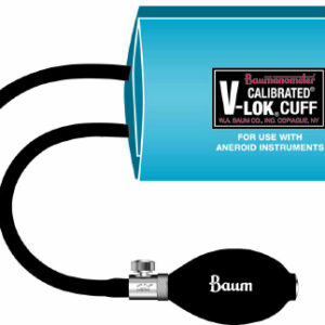 Reusable Blood Pressure Cuff and Bulb Calibrated V-Lok 25 to 35 cm Arm Polyester Fabric Cuff Adult Cuff