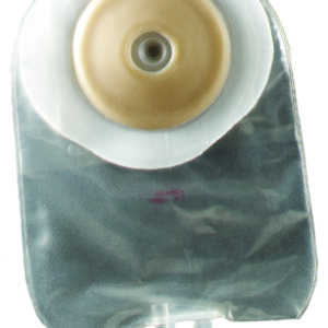 Urostomy Pouch ActiveLife One-Piece System 9 Inch Length Convex, Pre-Cut 7/8 Inch Stoma Drainable