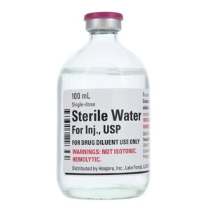 Sterile Water for Injection, Preservative Free Injection 100 mL