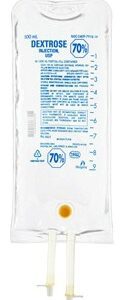 Dextrose / Water, Preservative Free 70% IV Solution 500 mL Fill in 1,000 mL