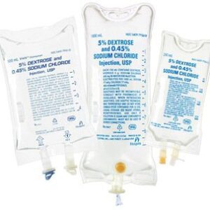 Dextrose / Sodium Chloride, Preservative Free 5% – 0.45% IV Solution 250 mL