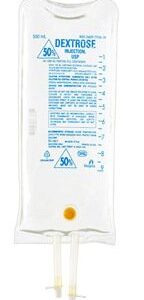 Dextrose / Water, Preservative Free 50% IV Solution 500 mL Fill in 1,000 mL
