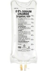 Irrigation Solution 0.9% Sodium Chloride, Preservative Free Not for Injection Flexible Bag 1,000 mL