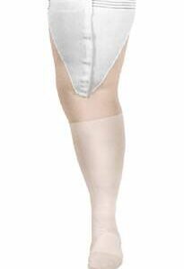 Anti-embolism Stocking CAP Thigh High Small / Regular White Inspection Toe