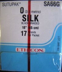 Nonabsorbable Suture without Needle Perma – Hand SUTUPAK Silk Braided Size 0