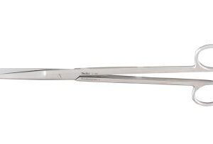 Dissecting Scissors Miltex Mayo 9 Inch Length OR / Surgical Grade German Stainless Steel NonSterile Finger Ring Handle Straight, Beveled Sharp Tip / Sharp Tip