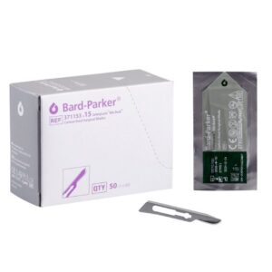 Surgical Blade Bard-Parker SafetyLock Rib-Back Carbon Steel No. 15 Sterile