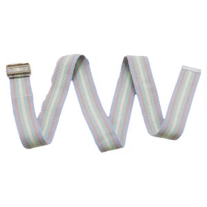 Gait Belt 56 Inch Length Pastel Stripe Cotton