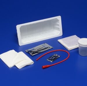 Intermittent Catheter Tray Kenguard Urethral 14 Fr. Without Balloon Vinyl