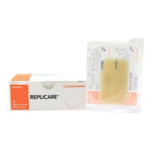 Hydrocolloid Dressing Replicare Film Backing 1-1/2 X 2-1/2 Inch Rectangle Hydrocolloid / Film