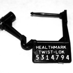 Tamper Evident Seal Twist-Loks Numbered Black Plastic 1 Inch
