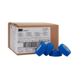 Cohesive Bandage 3M Coban 1 Inch X 5 Yard Self-Adherent Closure Blue NonSterile Standard Compression