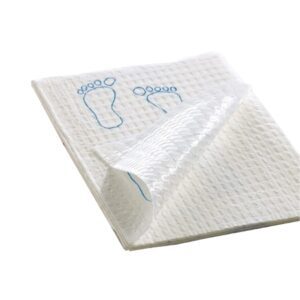 Procedure Towel Footprint 13-1/2 X 18 Inch White / Blue Footprints NonSterile