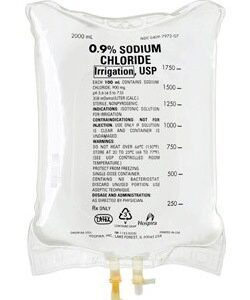Irrigation Solution 0.9% Sodium Chloride, Preservative Free Not for Injection Flexible Bag 2,000 mL