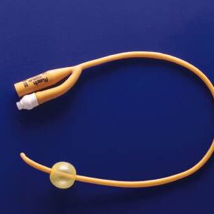 Foley Catheter Rusch PureGold 2-Way Coude Tip 5 cc Balloon 22 Fr. PTFE (Teflon) Coated Latex
