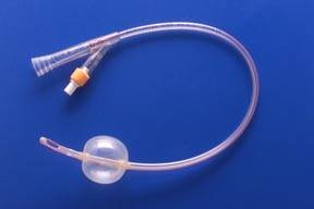 Foley Catheter Simplastic 2-Way Standard Tip 30 cc Balloon 18 Fr. PVC