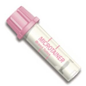 BD Microtainer Capillary Blood Collection Tube K2 EDTA Additive 250 ?L to 500 ?L BD Microgard Closure Plastic Tube