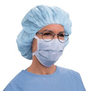 Surgical Mask Halyard Anti-fog Foam Not Rated Tie Closure One Size Fits Most