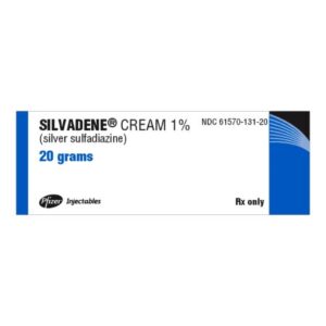 Silvadene Silver Sulfadiazine 1% Topical Cream 20 Gram