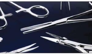 Iris Scissors Centurion 4-1/2 Inch Length Floor Grade Stainless Steel Sterile Finger Ring Handle Straight Sharp Tip / Sharp Tip