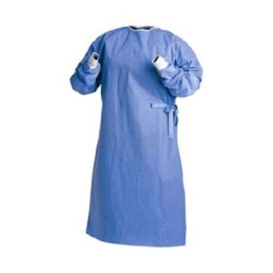 Fabric-Reinforced Surgical Gown with Towel Astound X-Large Blue Sterile AAMI Level 3 Disposable