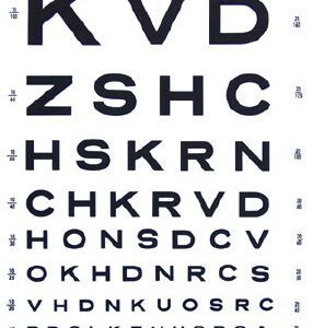 Eye Chart 10 Foot Distance Acuity Test